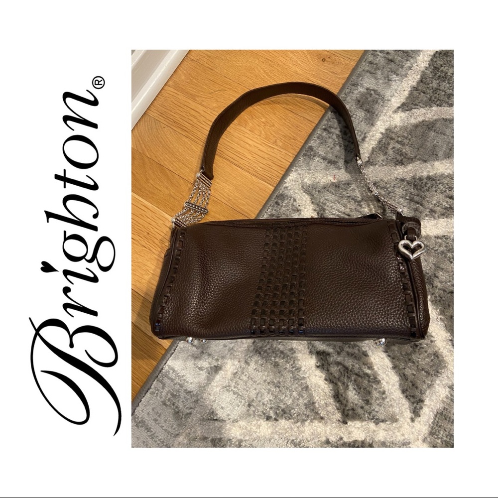 NIB Vintage Brighton Willow Leather Shoulder Bag